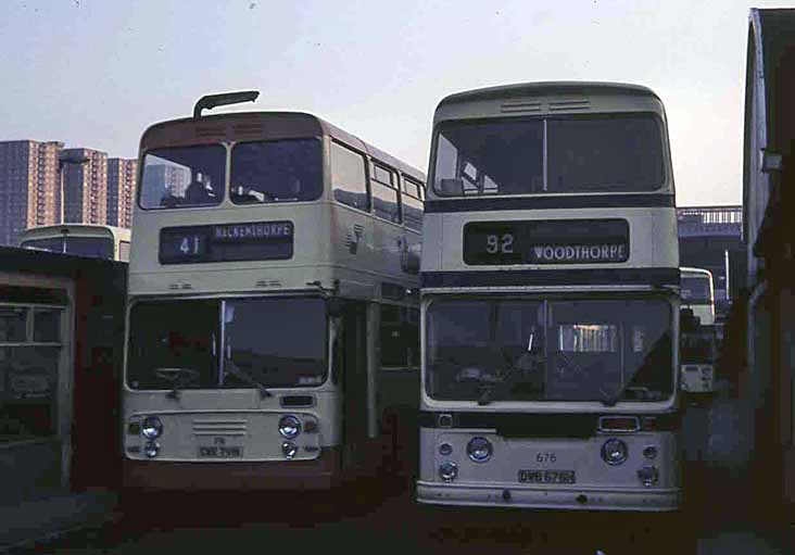 South Yorkshire PTE Daimler Fleetlines ECW 791 & Park Royal 676